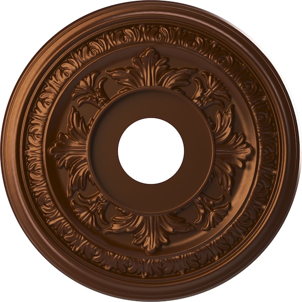 Ekena Millwork Baltimore PVC Medallion (Canopies up to 6 1/2"), 16"OD x 3 1/2"ID x 1"P, Metallic Dark Copper CMP16BACDC - main